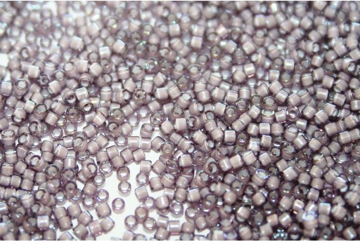 Miyuki Delica Beads White Lined Amethyst AB 11/0 - 8gr