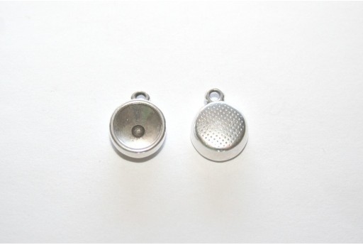 Castone Pendente Argento per Chaton SS39 10,5x14mm - 2pz