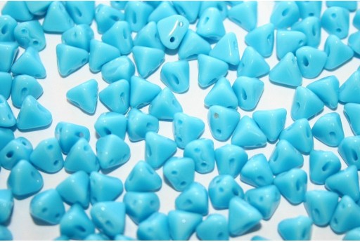 Super-Khéops® Par Puca® Beads Opaque Blue Turquoise 6mm - Pack 50gr