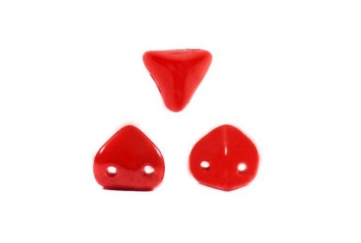 Perline Super-Khéops® Par Puca® Opaque Coral Red 6mm - 10gr 2