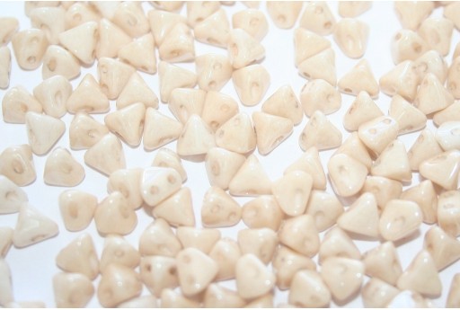 Super-Khéops® Par Puca® Beads Opaque Beige Ceramic Look 6mm - Pack 50gr