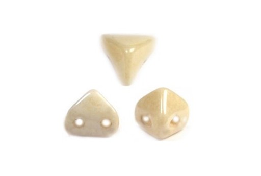 Super-Khéops® Par Puca® Beads Opaque Beige Ceramic Look 6mm - Pack 50gr 2