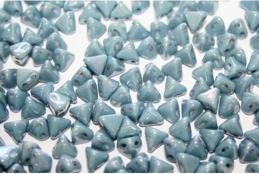 Super-Khéops® Par Puca® Beads Opaque Blue Ceramic Look 6mm - 10gr
