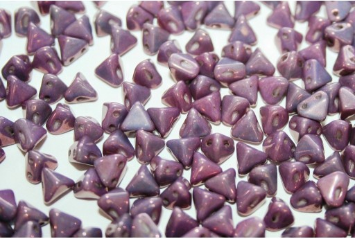 Perline Super-Khéops® Par Puca® Opaque Mix Amethyst Gold Ceramic Look 6mm - 10gr