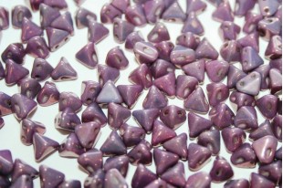 Perline Super-Khéops® Par Puca® Opaque Mix Amethyst Gold Ceramic Look 6mm - 10gr