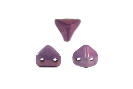 Perline Super-Khéops® Par Puca® Opaque Mix Amethyst Gold Ceramic Look 6mm - 10gr 2