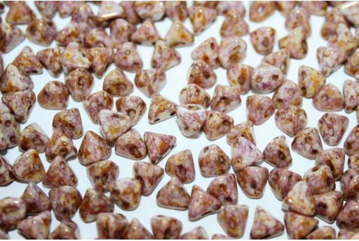 Super-Khéops® Par Puca® Beads Opaque Mix Rose Gold Ceramic Look 6mm - 10gr