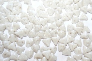 Super-Khéops® Par Puca® Beads Opaque White Ceramic Look 6mm - Pack 50gr