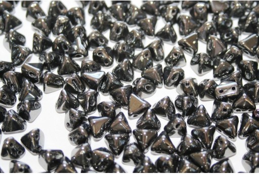 Super-Khéops® Par Puca® Beads Jet Hematite 6mm - 10gr