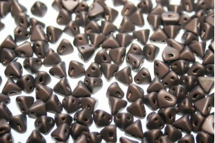 Super-Khéops® Par Puca® Beads Dark Bronze Mat 6mm - Pack 50gr