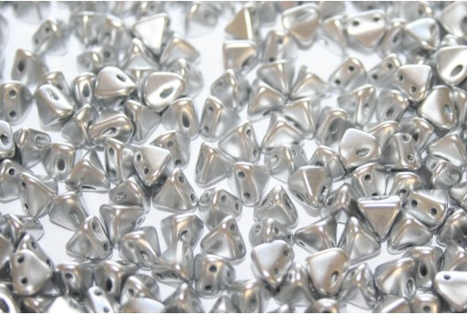 Perline Super-Khéops® Par Puca® Silver Alluminum Mat 6mm - 10gr