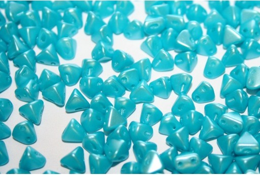 Super-Khéops® Par Puca® Beads Pastel Aqua 6mm - Pack 50gr