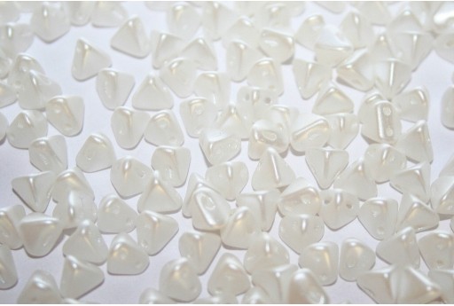 Super-Khéops® Par Puca® Beads Pastel White 6mm - Pack 50gr