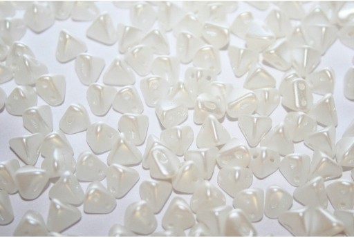 Super-Khéops® Par Puca® Beads Pastel White 6mm - Pack 100gr