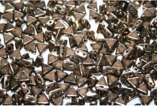 Khéops® Par Puca® Beads Dark Gold Bronze 6mm - 10gr