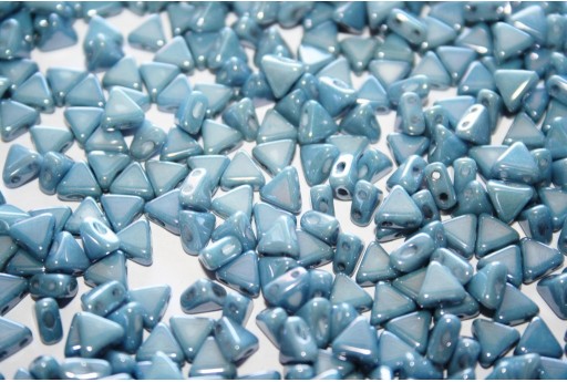 Khéops® Par Puca® Beads Opaque Blue Ceramic Look 6mm - 10gr