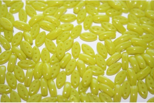 Cali Beads Chartreuse Silk 8x3mm - 30pcs