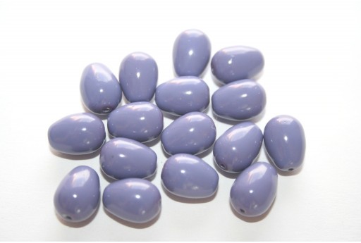 Drops Beads Light Plum 11x8mm - 10pcs