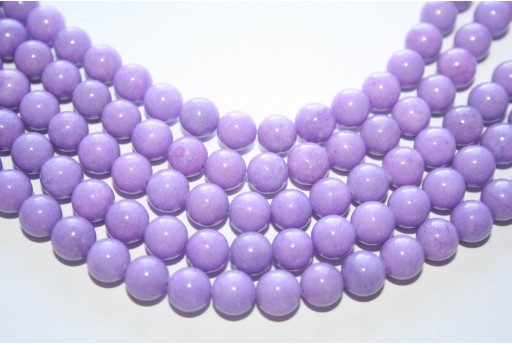 Mashan Jade Beads Lavender Sphere 8mm - 48pcs