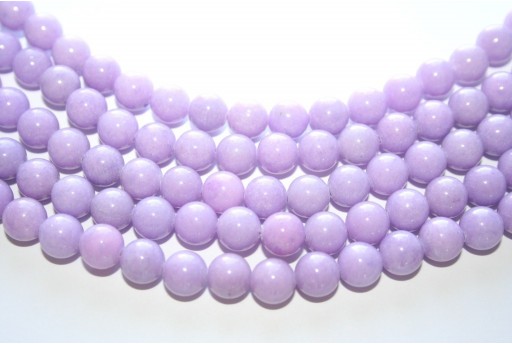 Mashan Jade Beads Lilac Sphere 8mm - 48pcs
