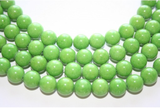 Mashan Jade Beads Green Sphere 10mm - 40pcs