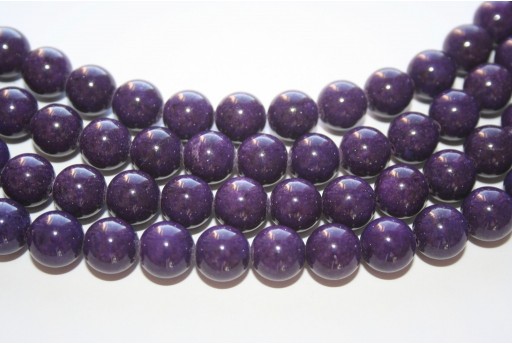 Mashan Jade Beads Purple Sphere 10mm - 40pcs