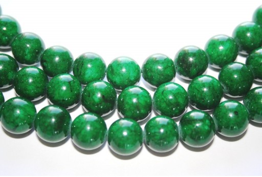 Pietre Dure Giada Mashan Verde Scuro Sfera 12mm - 33pz.