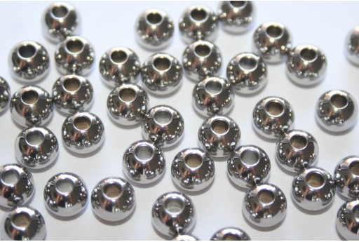 2000 Perline A Crimpare Distanziatori Per Gioielli: 1000 Argento E 1000 Oro, 2x2x1 Mm, Foro 1.2 Mm. Perfette Per Bracciali E Collane Fai Da Te.