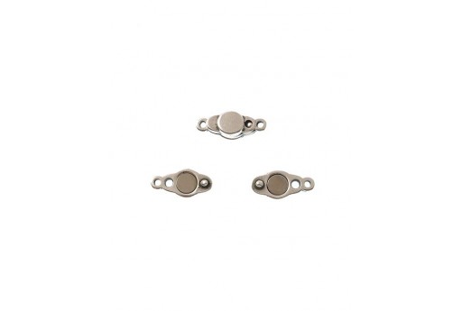 Silver Magnetic Clasp 17x7mm - 1pcs