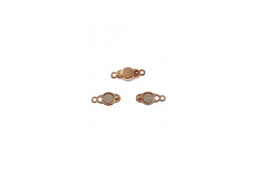 Rose Gold Magnetic Clasp 17x7mm - 1pcs