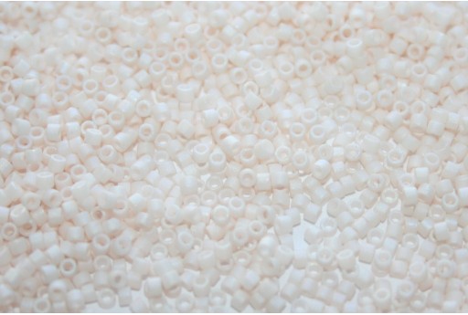 Miyuki Delica Beads Matte Opaque Bisque White AB 11/0 - 8gr