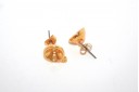 Gold Earring Setting Stone SS39 - 2pcs