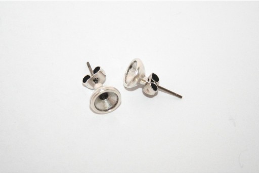 Silver Earring Setting SS29 - 2pcs