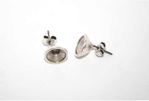 Silver Earring Setting SS39 - 2pcs