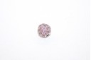 Cubic Zirconia Micro Pavè Beads Pink 6mm