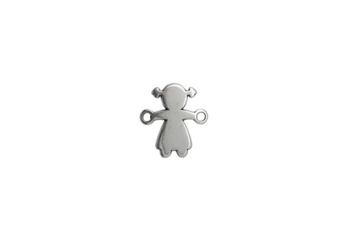 Link Bambina Argento 15x10mm - 4pz 2