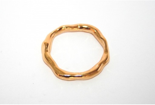 Gold Plated Connector Ring 27x24mm - 1pcs