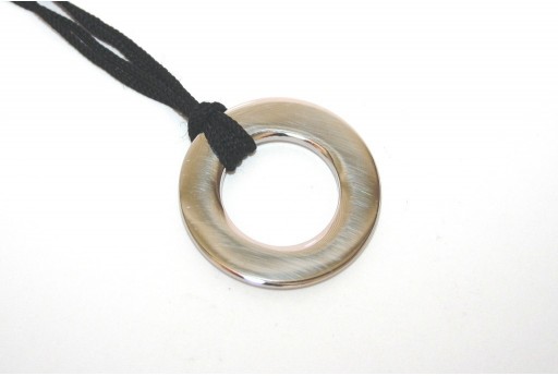 Stainless Steel Pendant Circle 31mm -1pcs