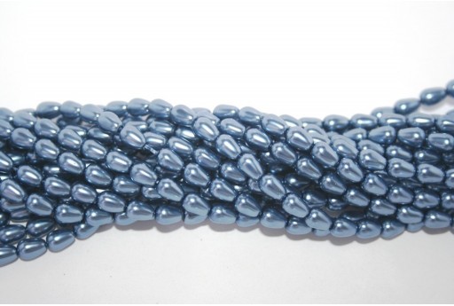 Perline Teardrop Persian Blue 5x7mm - 36pz