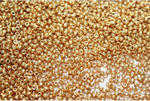 Miyuki Seed Beads 24 Karat Gold Plated 15/0 - 5gr