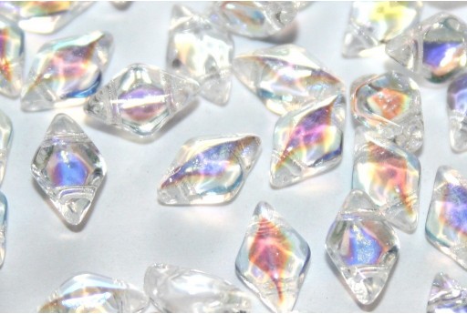 GemDuo Beads Crystal AB 8x5mm - Pack 100gr