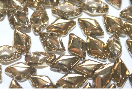 GemDuo Beads Crystal Amber 8x5mm - 10gr