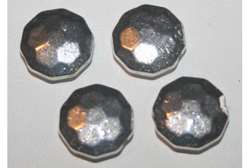 Pasticche Sfaccettate Argento Tibetano 12mm - 5pz