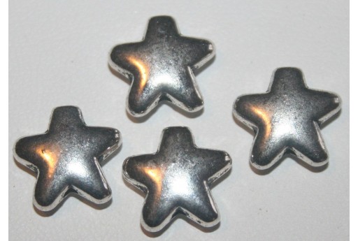 Stelle Argento Tibetano 12,5mm - 6pz