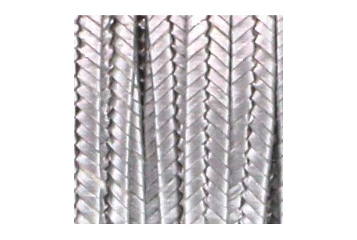 Rayon Soutache Cord Metallic Antique Silver 3mm - 5mtr