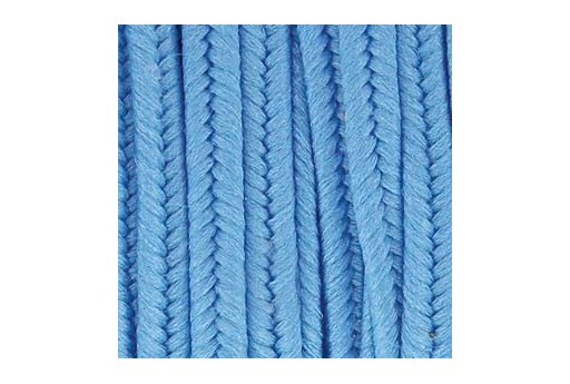 Polyester Soutache Cord Medium Blue 3mm - 5mtr