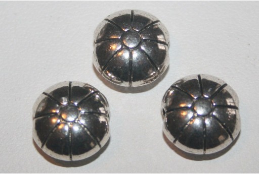 Pasticche Argento Tibetano 12x6,5mm - 4pz