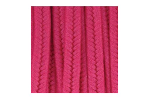 Piattina Soutache in Poliestere Deep Pink 3mm - 5mt