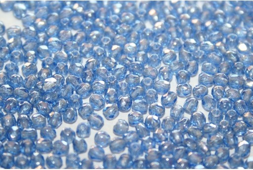 Fire Polished Beads Luster Sapphire 2mm - 80pz