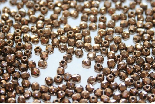 Perline Mezzi Cristalli Bronze 2mm - 80pz